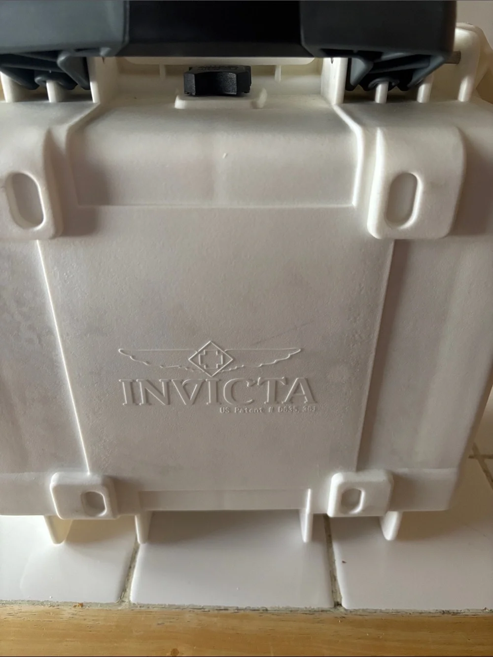 Invicta 3 Slot White Watch Case with Gray JT Limited Edition Marking
